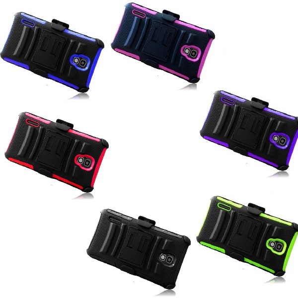 For LG Optimus F7 US780 Rugged Hybrid Hard Cover Case Belt Clip ...